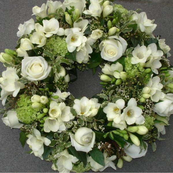 Funeral flowers wreath - Kensington Flowers